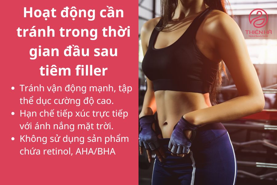 Hạn chế các hoạt động này sau tiêm filler