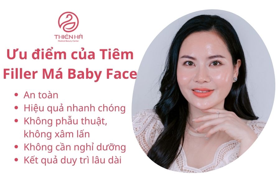 Kết quả tiêm filler má baby face mang lại vẻ đẹp tự nhiên, hài hòa.