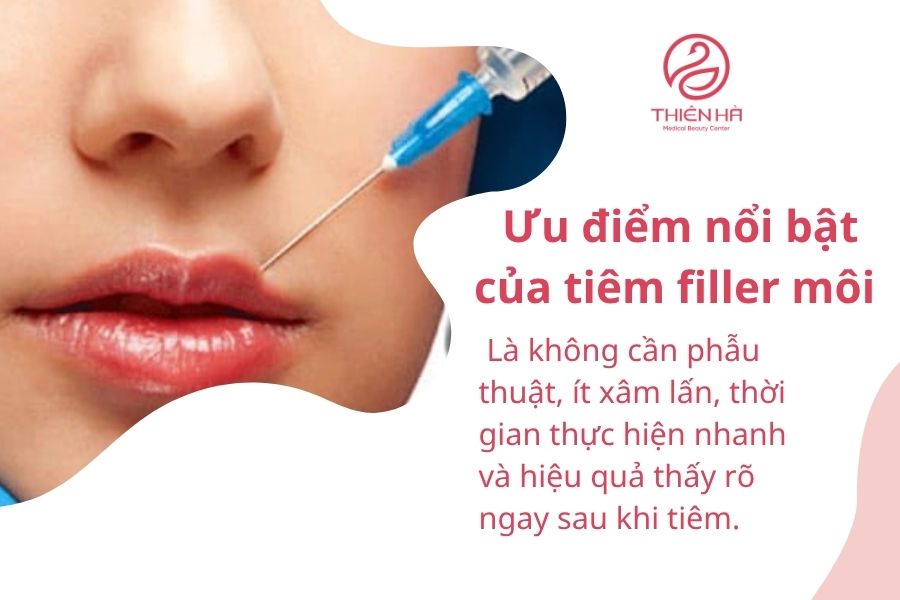 Ưu điểm của tiêm filler môi 