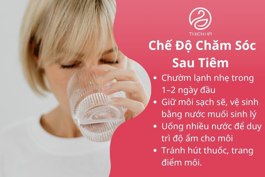 Hướng dẫn chăm sóc sau tiêm filler môi