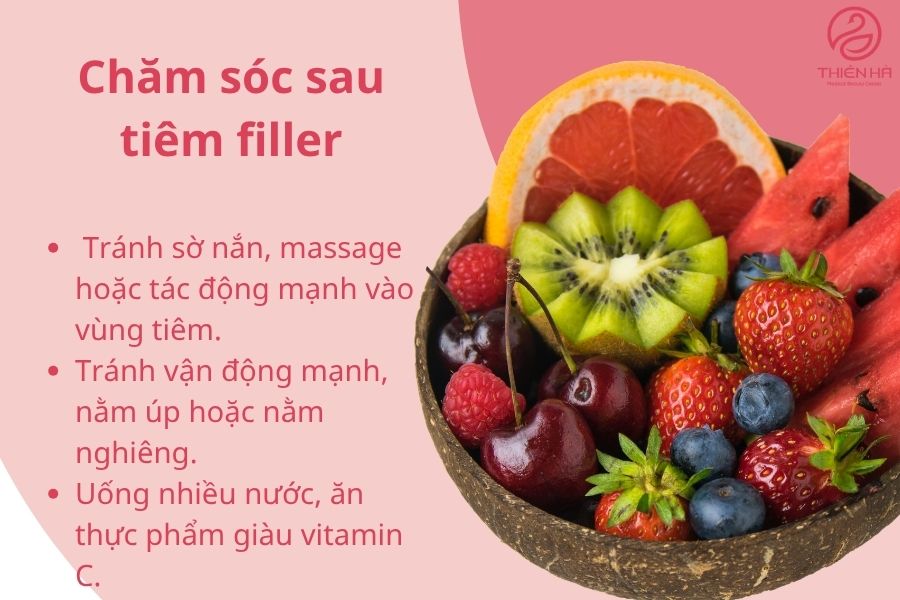 Hướng dẫn chi tiết cách chăm sóc sau khi tiêm filler.