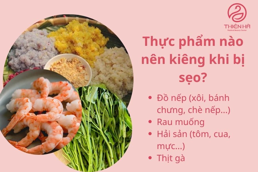 Thực phẩm nên kiêng khi bị sẹo