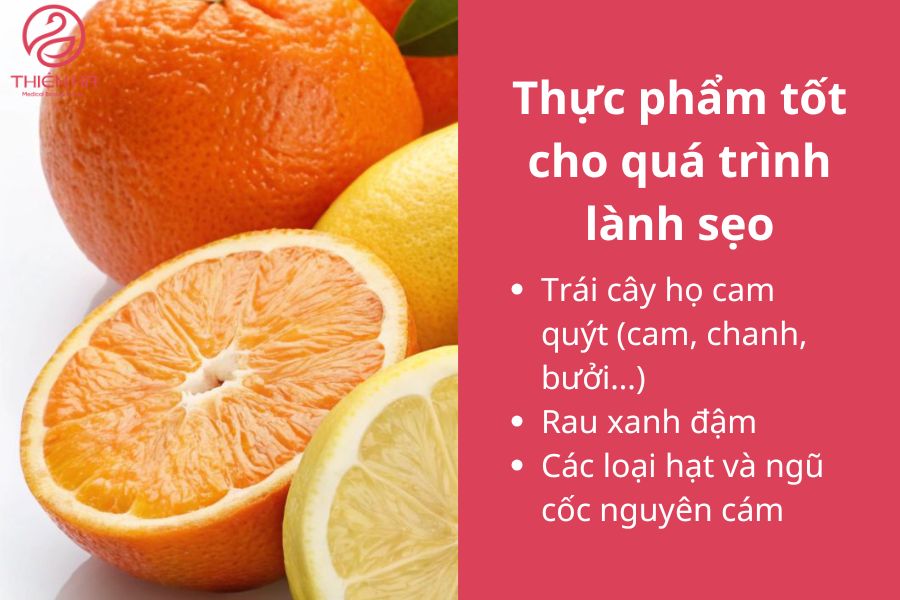 Thực phẩm tốt cho quá trình lành sẹo
