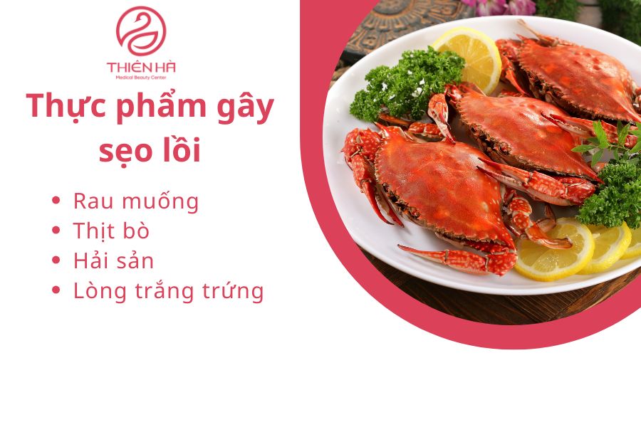 Những thực phẩm nên kiêng khi bị sẹo