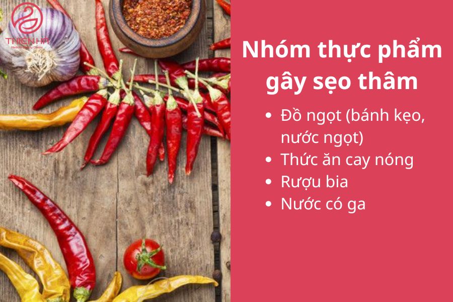 Nhóm thực phẩm gây sẹo thâm