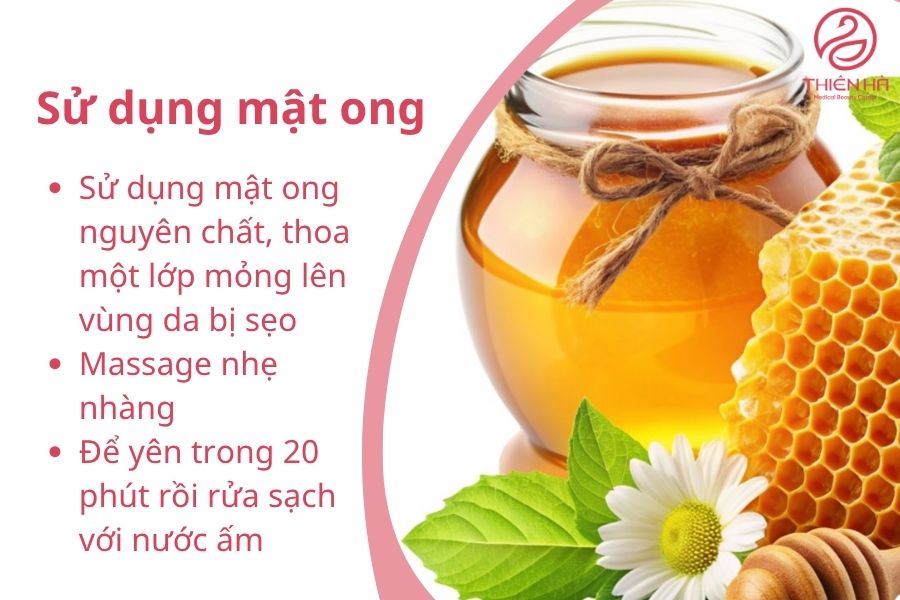 Cách sử dụng mật ong làm mờ sẹo