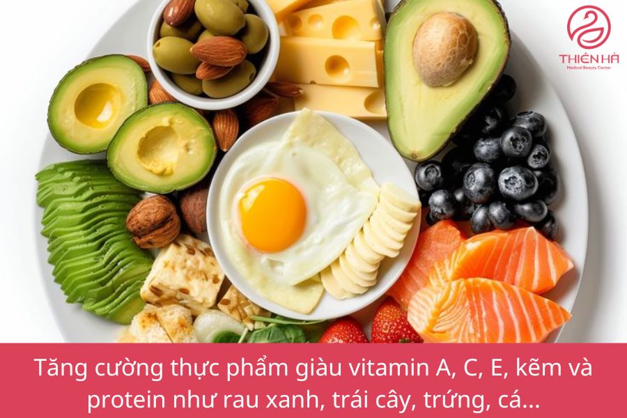 Chế độ ăn uống giúp ngăn ngừa sẹo