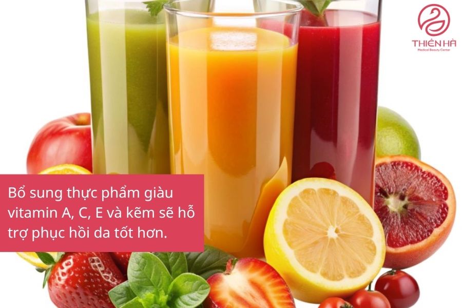 Chăm sóc da sau peel. 