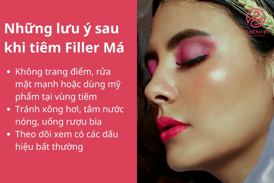 Không trang điểm tại vùng tiêm 