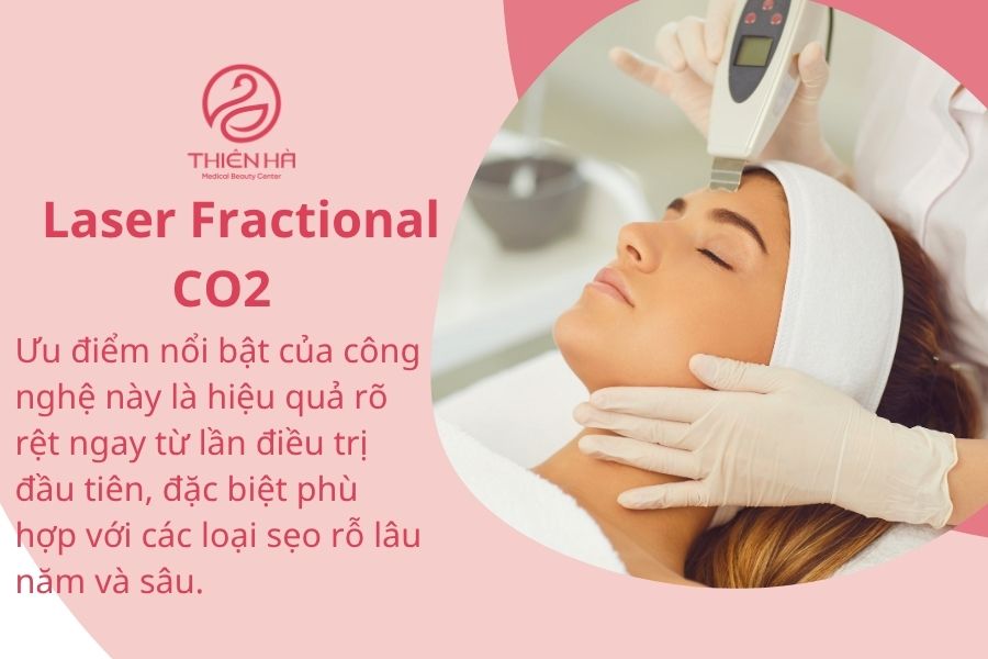 Laser Fractional CO2 trị sẹo rỗ