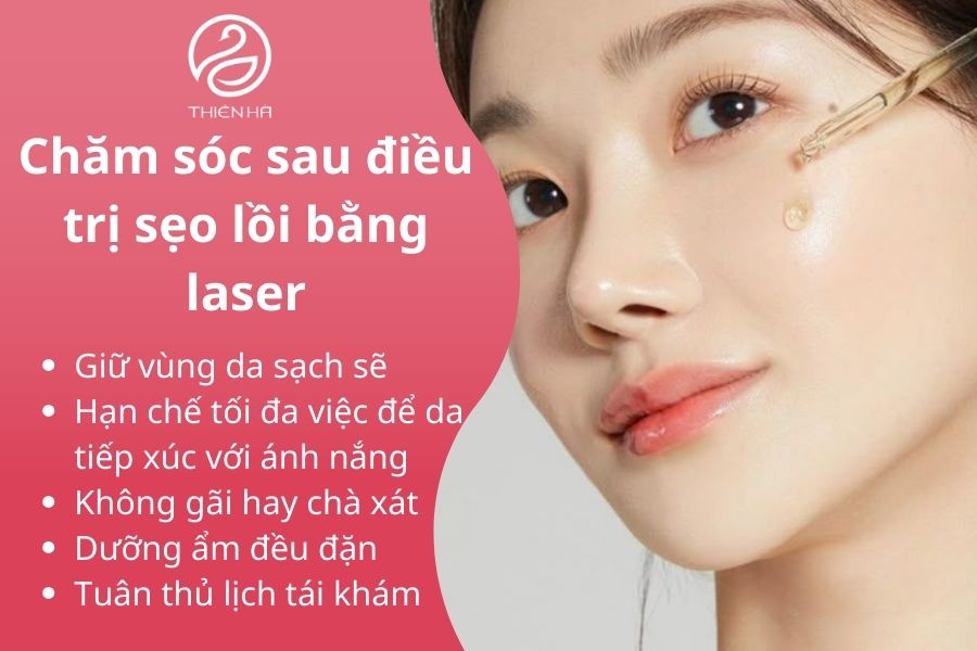 Hướng dẫn chăm sóc sau điều trị sẹo lồi bằng laser 