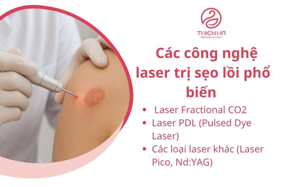 Trị Sẹo Lồi Bằng Laser Giá Bao Nhiêu? Thẩm Mỹ Viện Thiên Hà 2 Các công nghệ laser trị sẹo lồi phổ biến nhất hiện nay