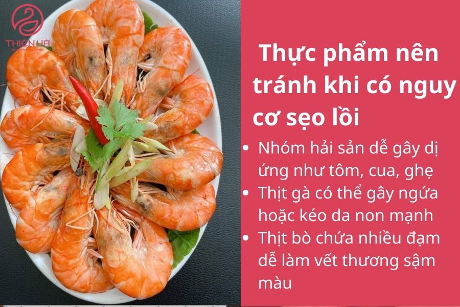 Thực phẩm nên tránh khi có nguy cơ sẹo lồi