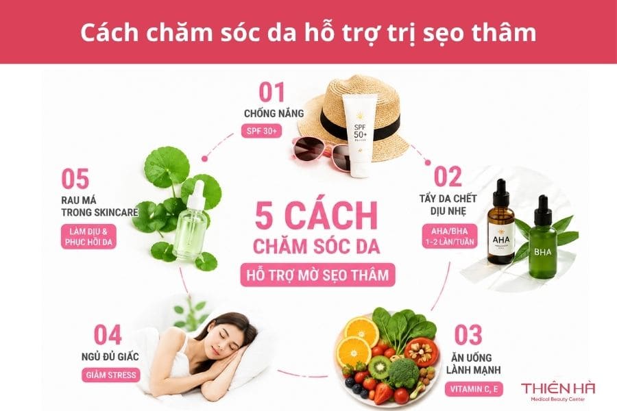 Cách trị sẹo thâm bằng rau má tại nhà an toàn và tiết kiệm 6 Cách chăm sóc da hỗ trợ trị sẹo thâm