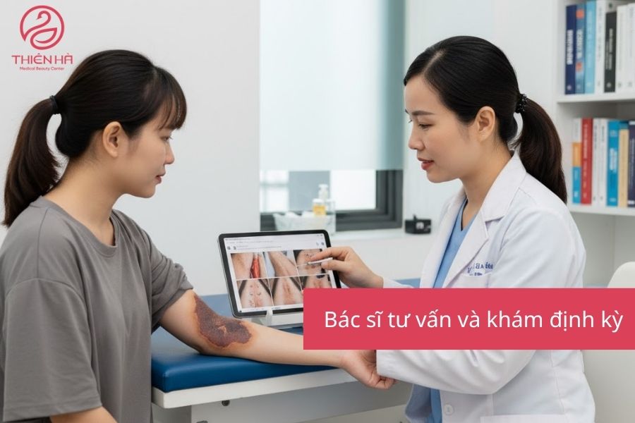 Điều trị sẹo bỏng hiệu quả: từ sơ cứu ban đầu đến công nghệ y khoa 6 Bác sĩ tư vấn và khám định kỳ