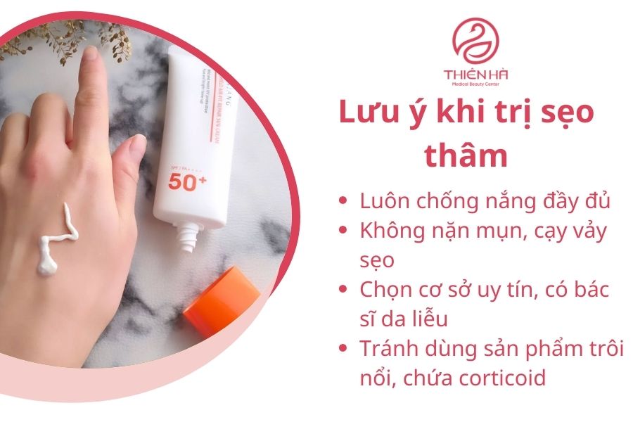 Lưu ý khi trị sẹo thâm