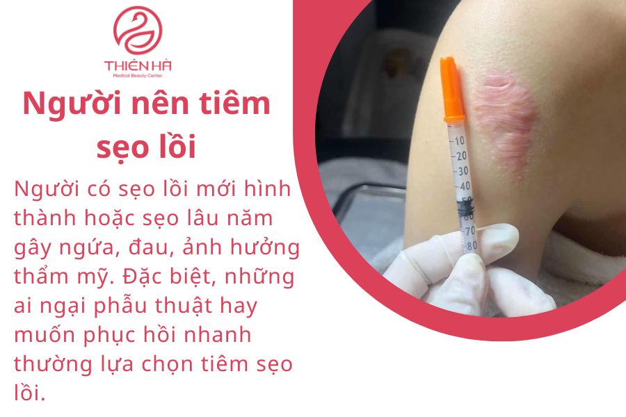 Đối tượng nên tiêm sẹo lồi 