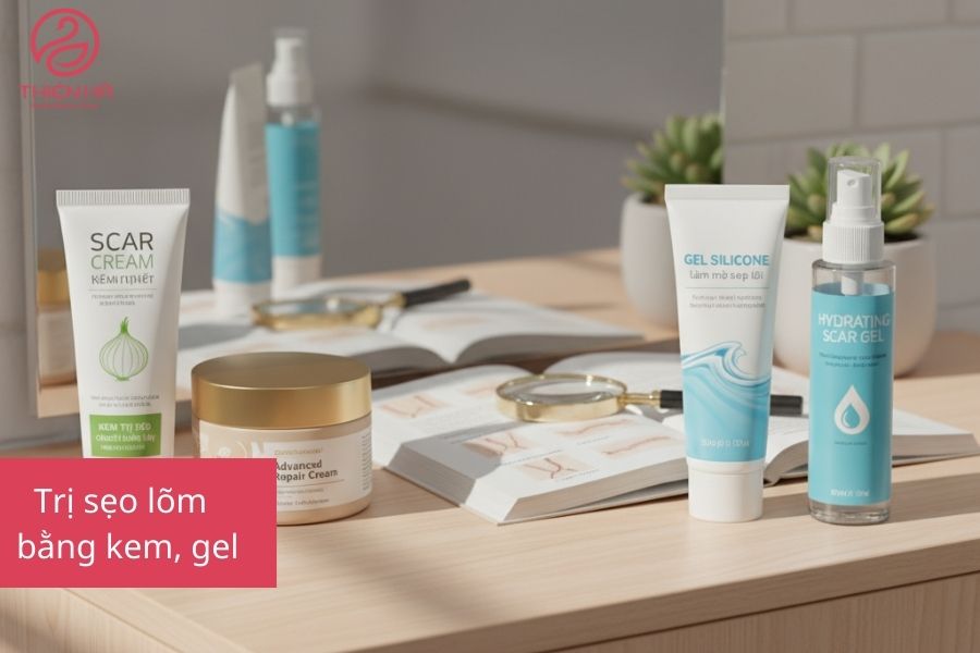 Tất tần tật cách trị sẹo lõm từ A-Z an toàn, chuyên gia khuyên dùng 2 Trị sẹo lõm bằng kem, gel trị sẹo lõm