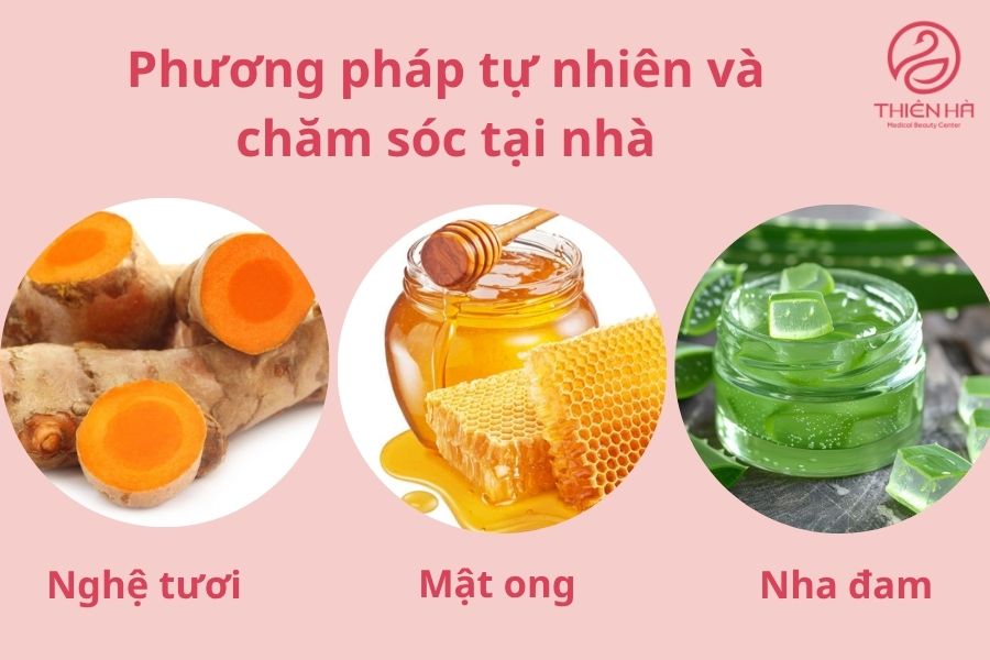 Nghệ tươi và mật ong, nha đam, nguyên liệu dễ tìm, có nghiên cứu cho tác dụng làm sáng, tái tạo, tái cấu trúc da nhẹ nhàng.