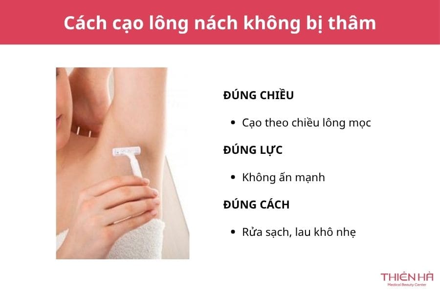Cách cạo lông nách không bị thâm sạm, da vẫn mịn sáng tự nhiên 3 Cách cạo lông nách không bị thâm