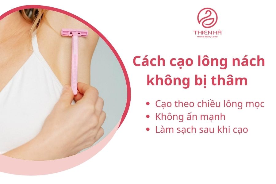 Cách cạo lông nách không bị thâm