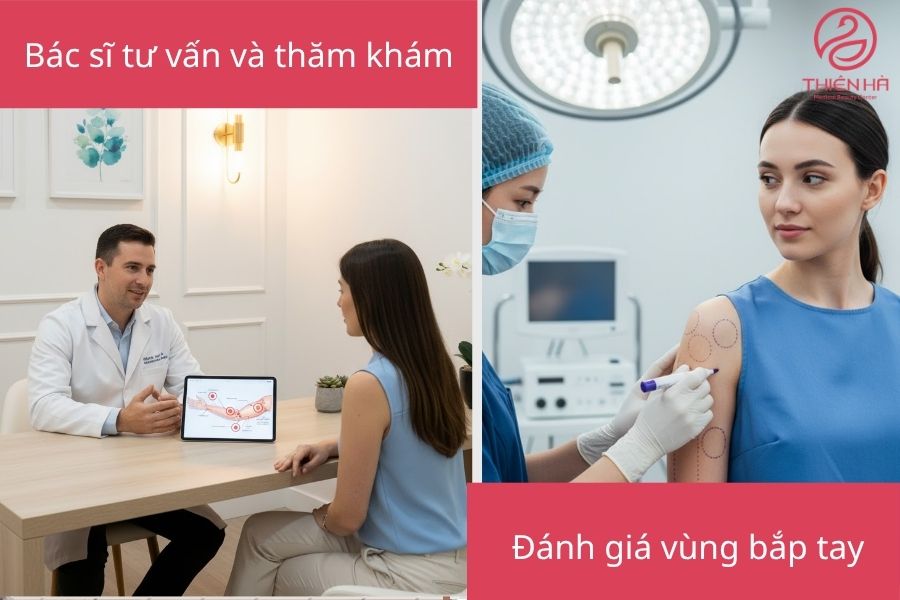 Hút mỡ bắp tay giá bao nhiêu? Bảng giá chi tiết và lưu ý an toàn 3 Quy trình thực hiện hút mỡ bắp tay
