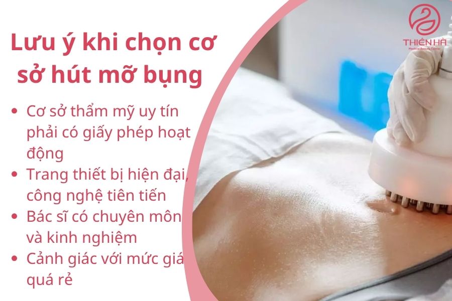Hút mỡ bụng bao nhiêu tiền? Bảng giá chi tiết mới nhất hiện nay 5 Một vài yếu tố lưu ý khi chọn cơ sở hút mỡ bụng