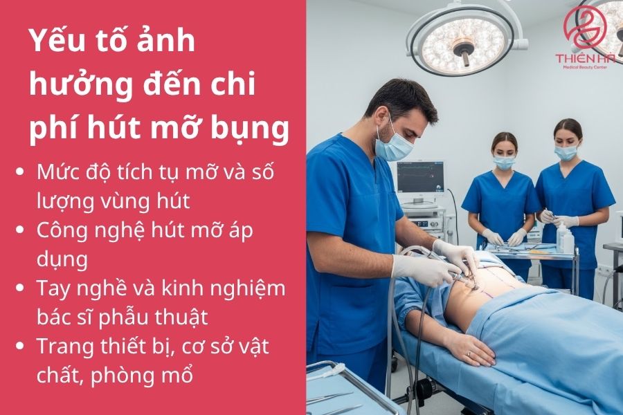 Hút mỡ bụng bao nhiêu tiền? Bảng giá chi tiết mới nhất hiện nay 3 Yếu tố ảnh hưởng trực tiếp đến chi phí hút mỡ bụng