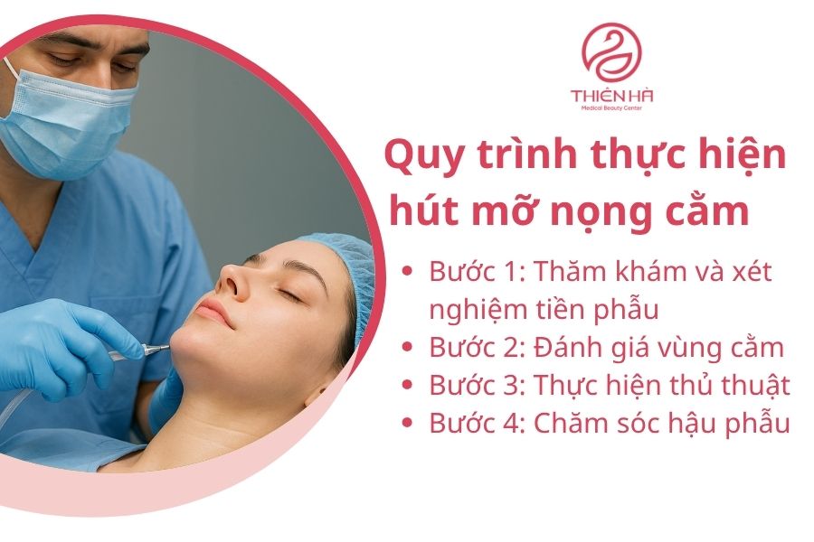 Hút mỡ nọng cằm giá bao nhiêu? Bảng giá chi tiết mới nhất 3 Quy trình thực hiện hút mỡ nọng cằm an toàn