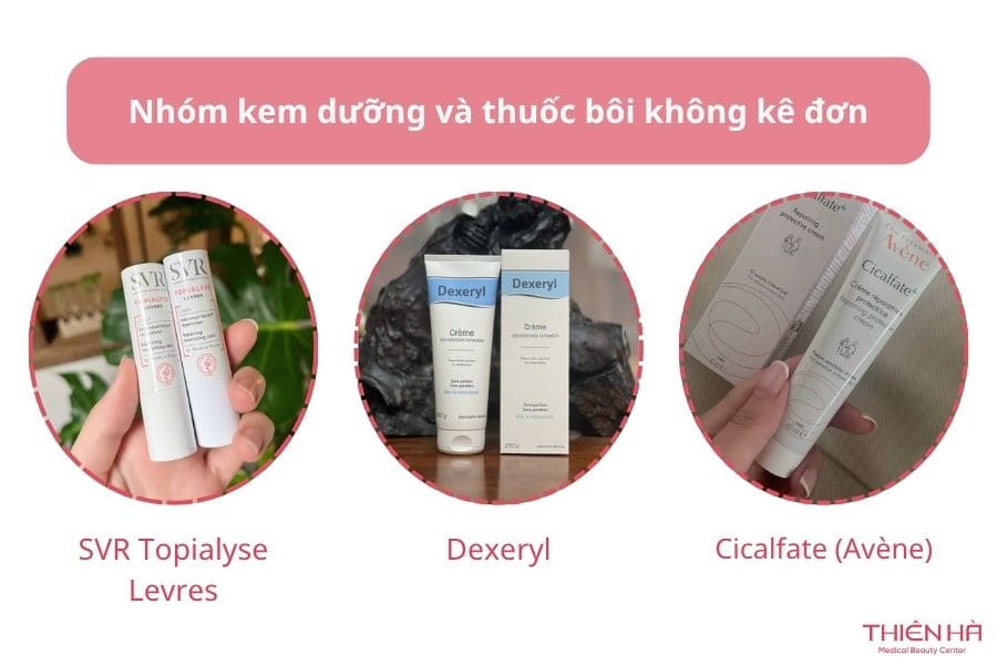 Top 7 thuốc bôi chàm môi hiệu quả, an toàn được bác sĩ khuyên dùng 5 Nhóm kem dưỡng và thuốc bôi chàm môi không kê đơn (OTC)