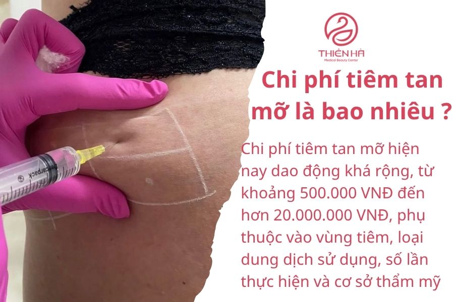 Tiêm tan mỡ là gì? Hiệu quả, chi phí và rủi ro bạn cần biết 4 Chi phí tiêm tan mỡ là bao nhiêu ?