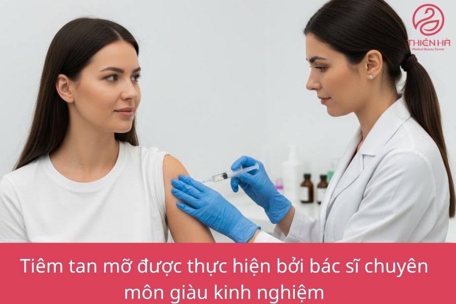 Tiêm tan mỡ là gì? Hiệu quả, chi phí và rủi ro bạn cần biết 5 Tiêm tan mỡ được thực hiện bởi bác sĩ chuyên môn giàu kinh nghiệm