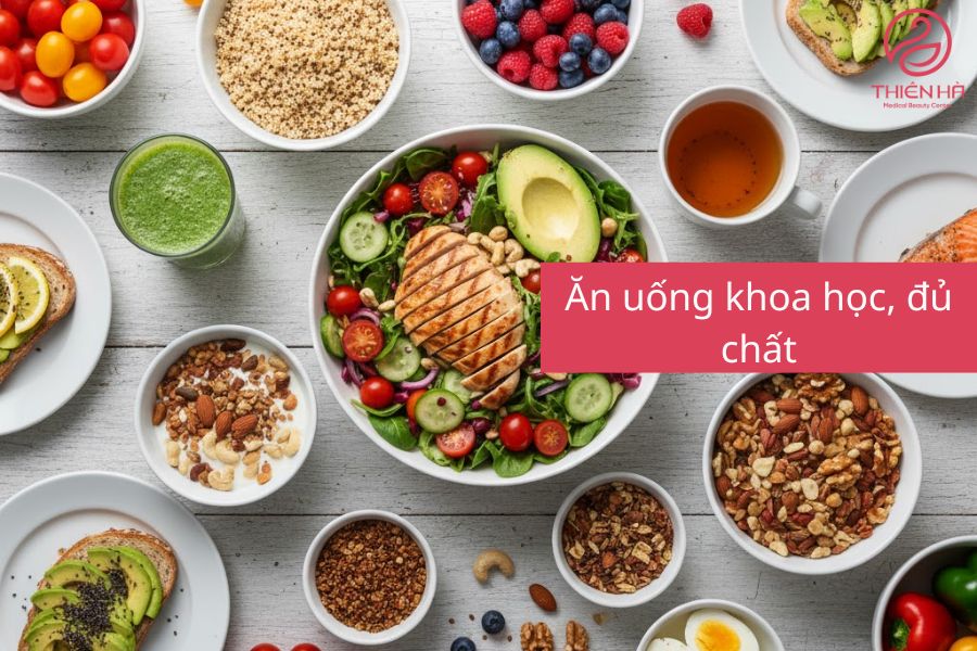 Chăm sóc sau tiêm : Ăn uống khoa học đủ chất 