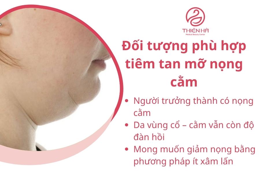 Đối tượng phù hợp tiêm tan mỡ nọng cằm 
