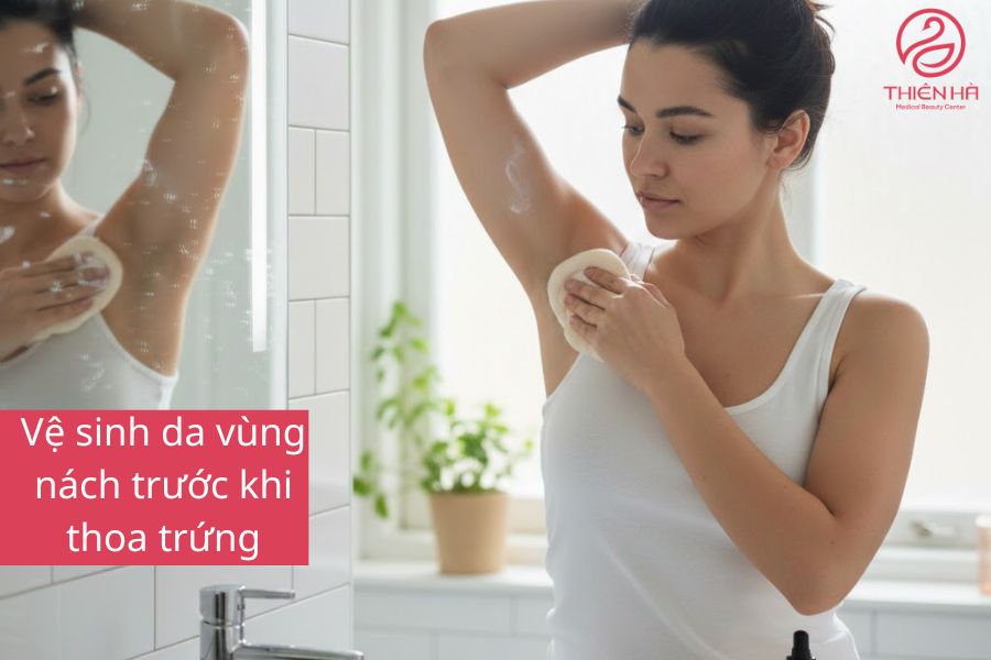 Lưu ý khi sử dụng trị thâm nách bằng trứng gà