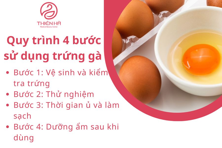 Quy trình 4 bước sử dụng trứng gà đúng cách