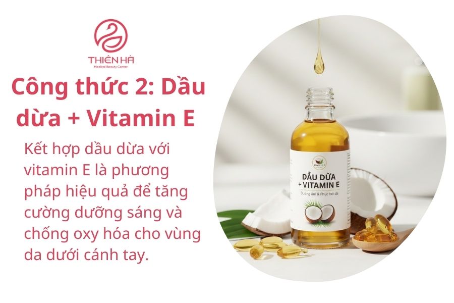 Dầu dừa + Vitamin E