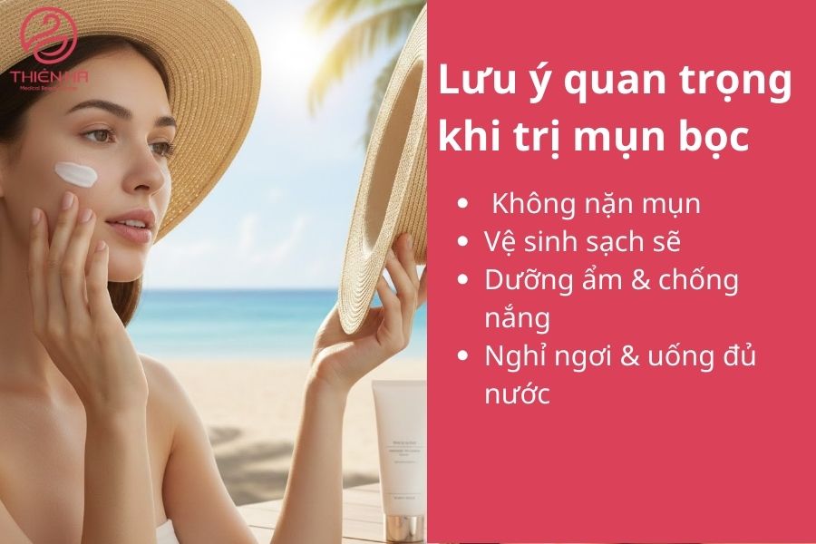 Lưu ý quan trọng khi trị mụn bọc