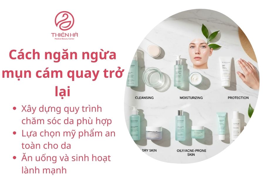 Cách ngăn ngừa mụn cám quay trở lại