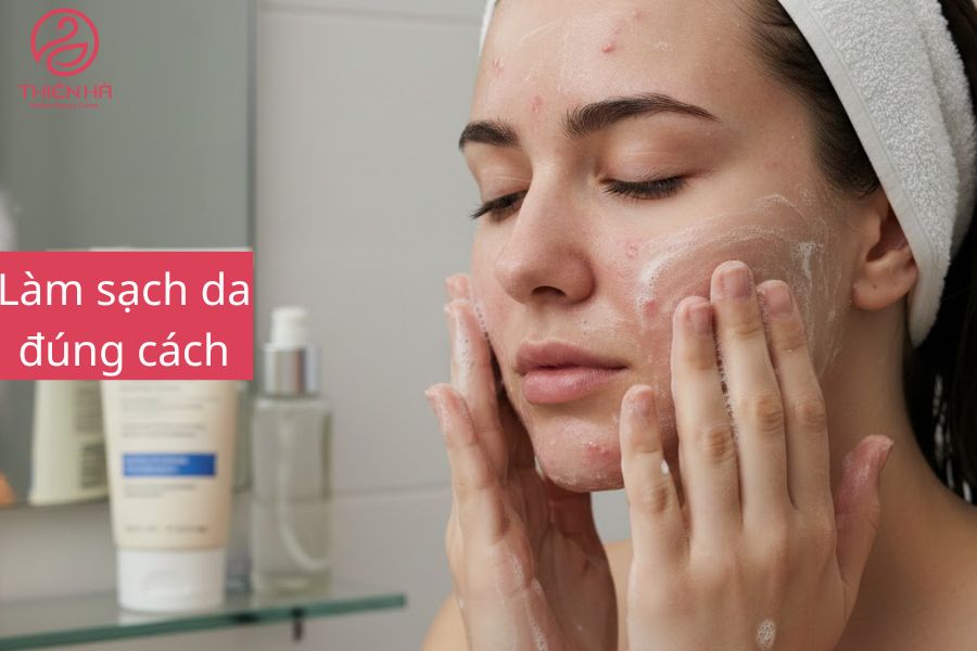 Cách trị mụn nội tiết bằng phương pháp chăm sóc da tại nhà 