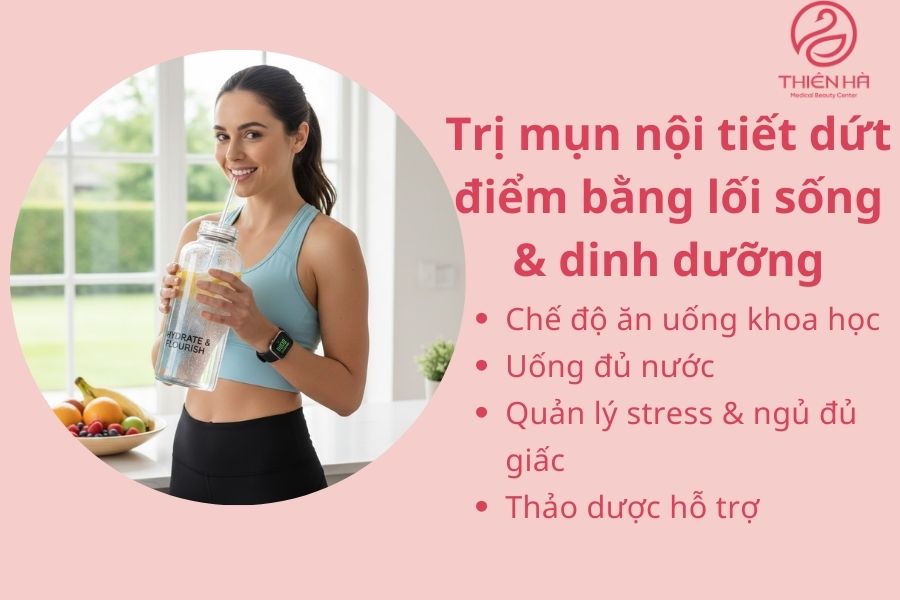Cách trị mụn nội tiết dứt điểm bằng lối sống & dinh dưỡng