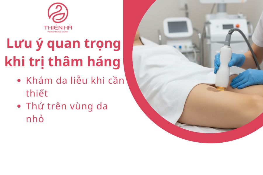 Lưu ý quan trọng khi trị thâm háng 