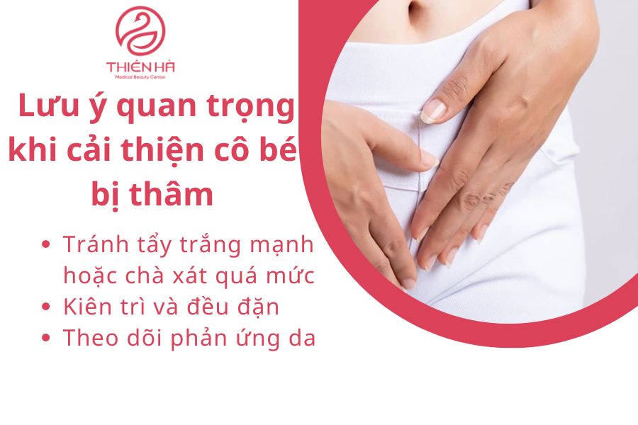Lưu ý quan trọng khi cải thiện cô bé bị thâm
