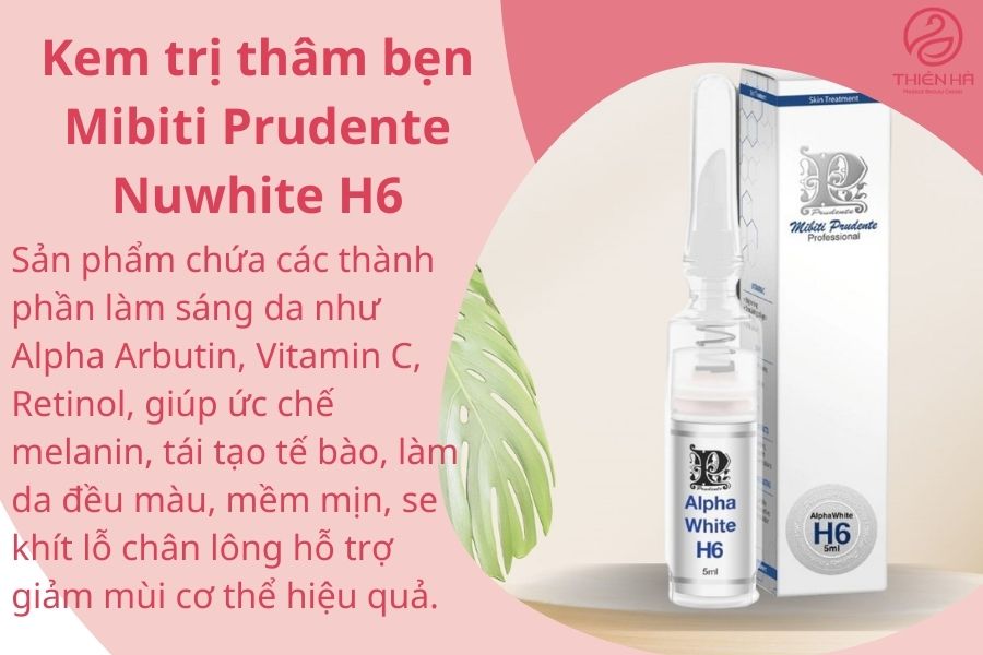 Kem trị thâm bẹn Mibiti Prudente Nuwhite H6