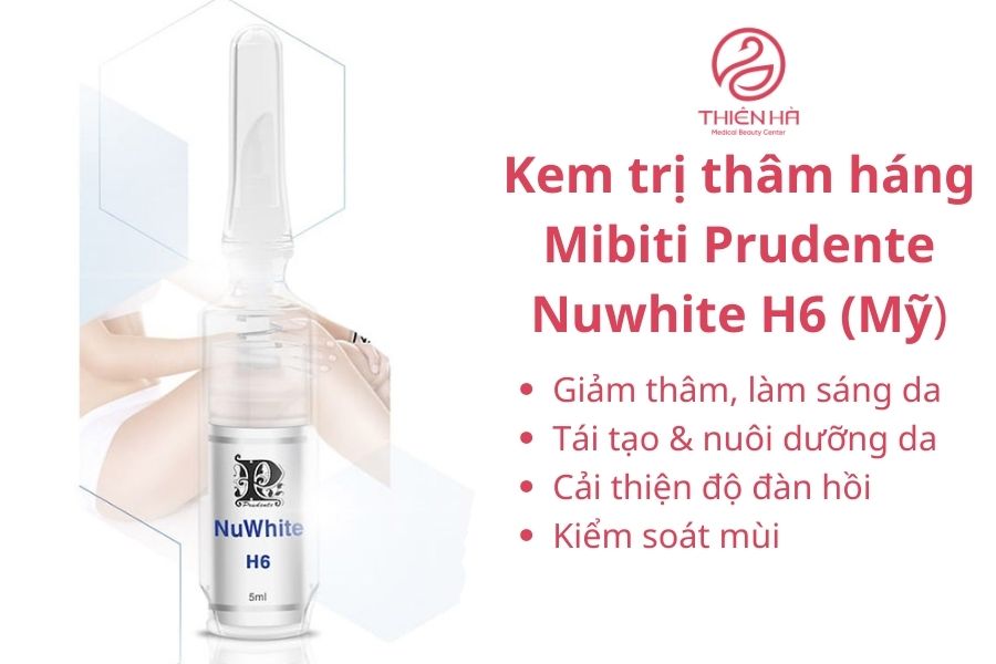 Kem trị thâm háng Mibiti Prudente Nuwhite H6 (Mỹ)