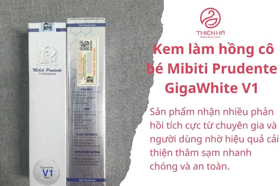 Kem làm hồng cô bé Mibiti Prudente GigaWhite V1