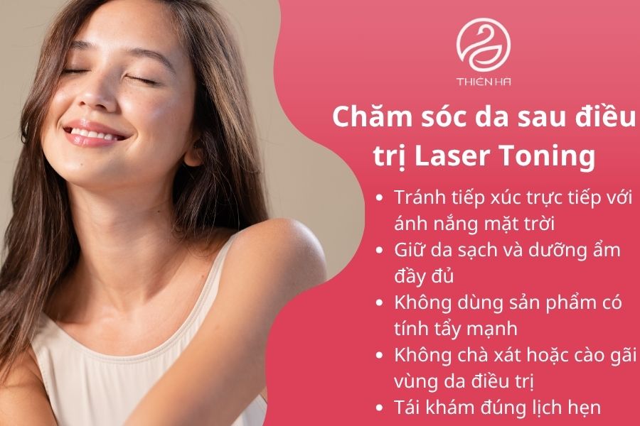 Chăm sóc đúng cách sau khi điều trị Laser Toning