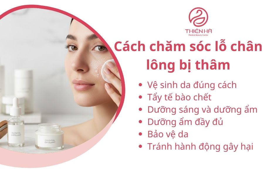 Cách chăm sóc lỗ chân lông bị thâm