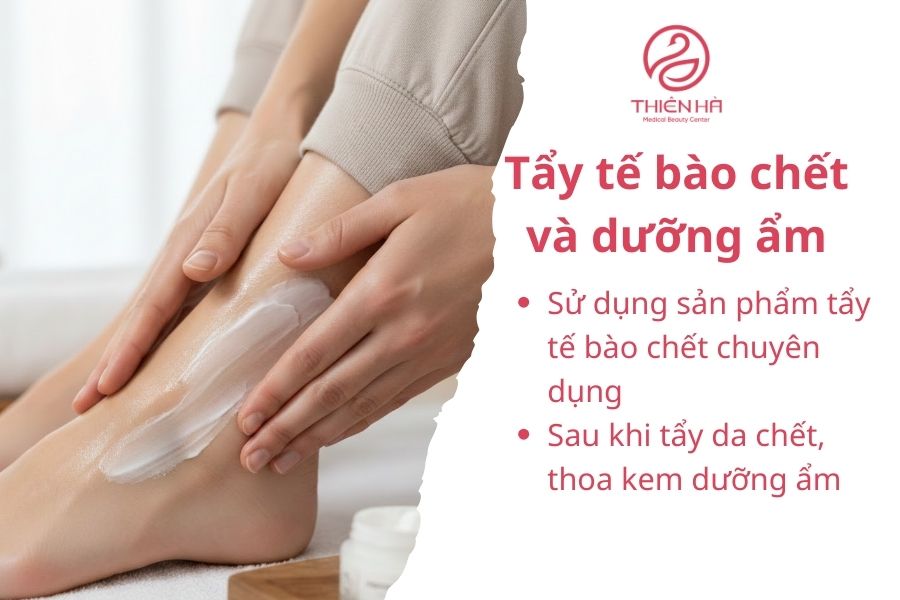 Tẩy tế bào chết và dưỡng ẩm