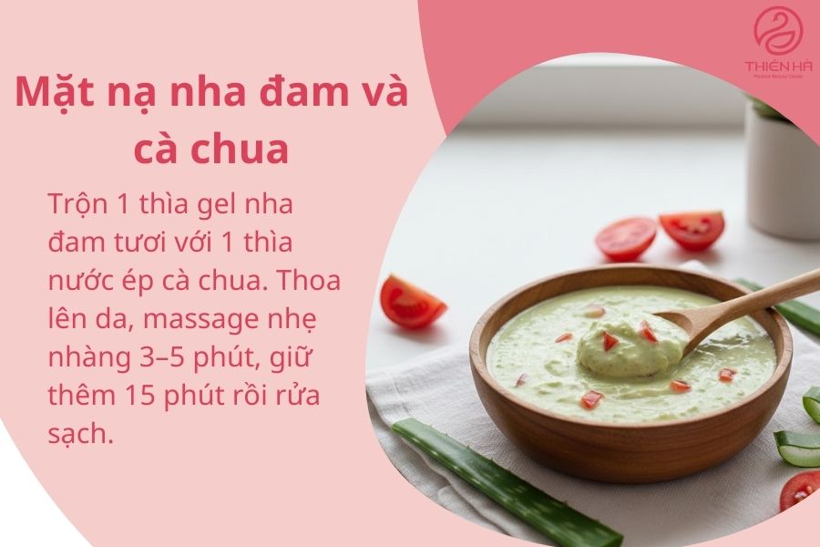 Mặt nạ nha đam và cà chua